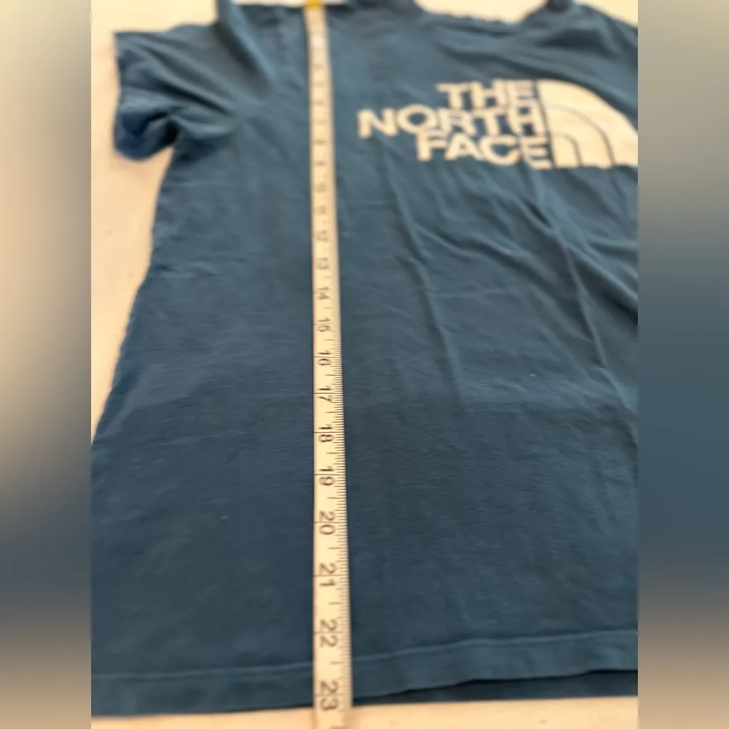 The North Face Womens Sz: L Lightweight Blue w/ White Graphic Logo T-shirt. - Image 4