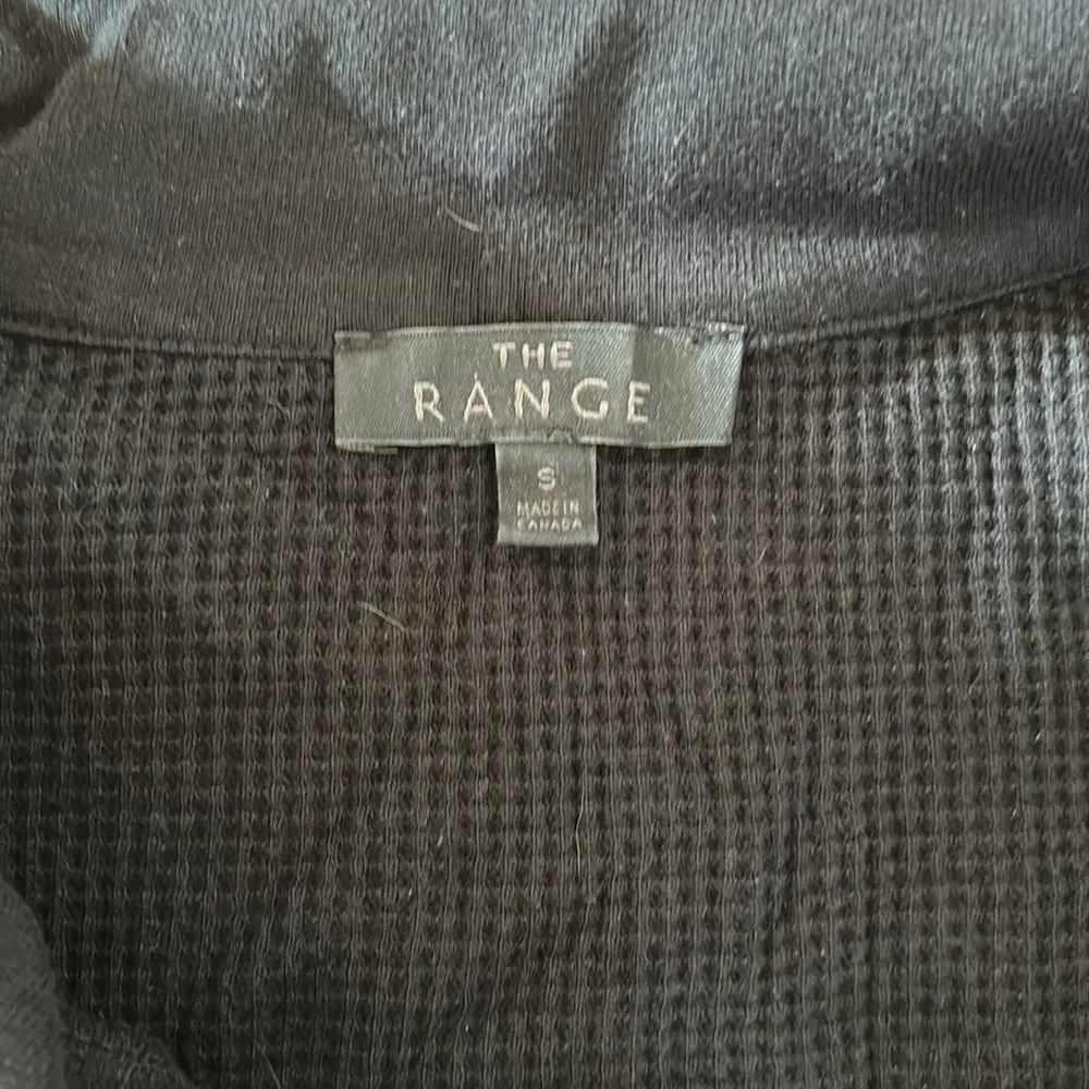 The Range Black Long Sleeve Crop Top - Image 2
