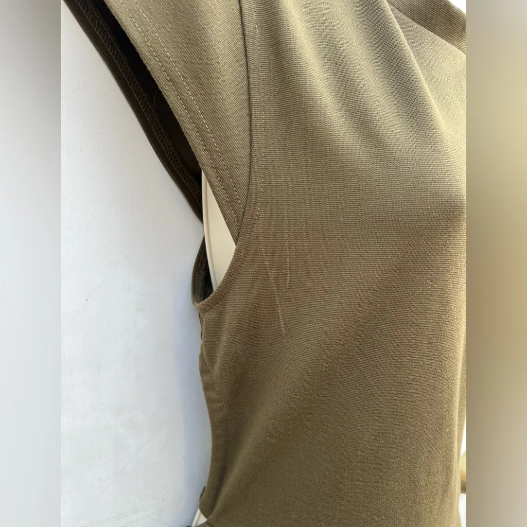 Urban Outfitters Women's Medium Olive Green Open Back Mini Dress Night‎ Out NWT - Image 13