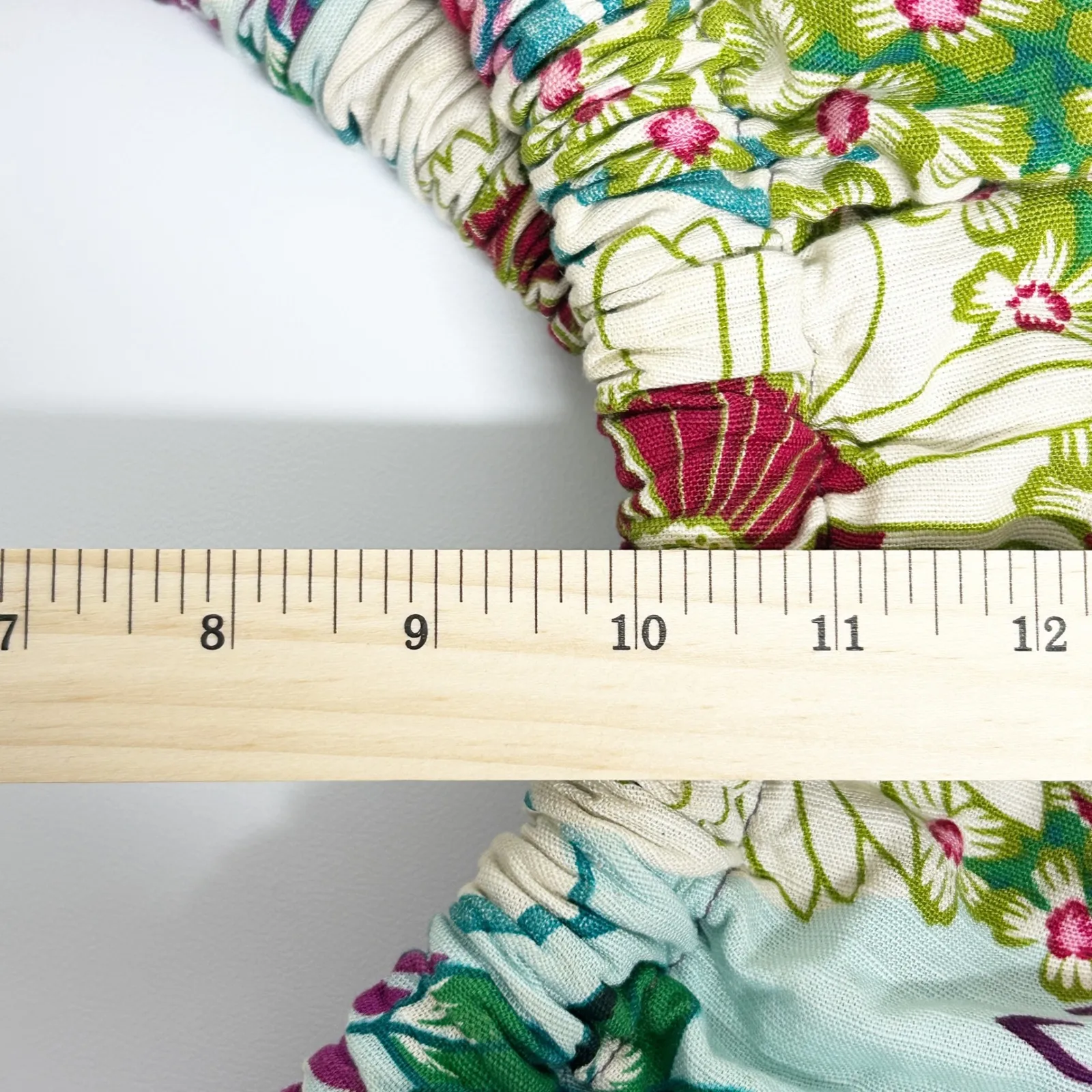 Whimsical Floral Hobo Bag Rope Straps Lightweight Everyday Purse Tropcal Satchel Purple - Image 9