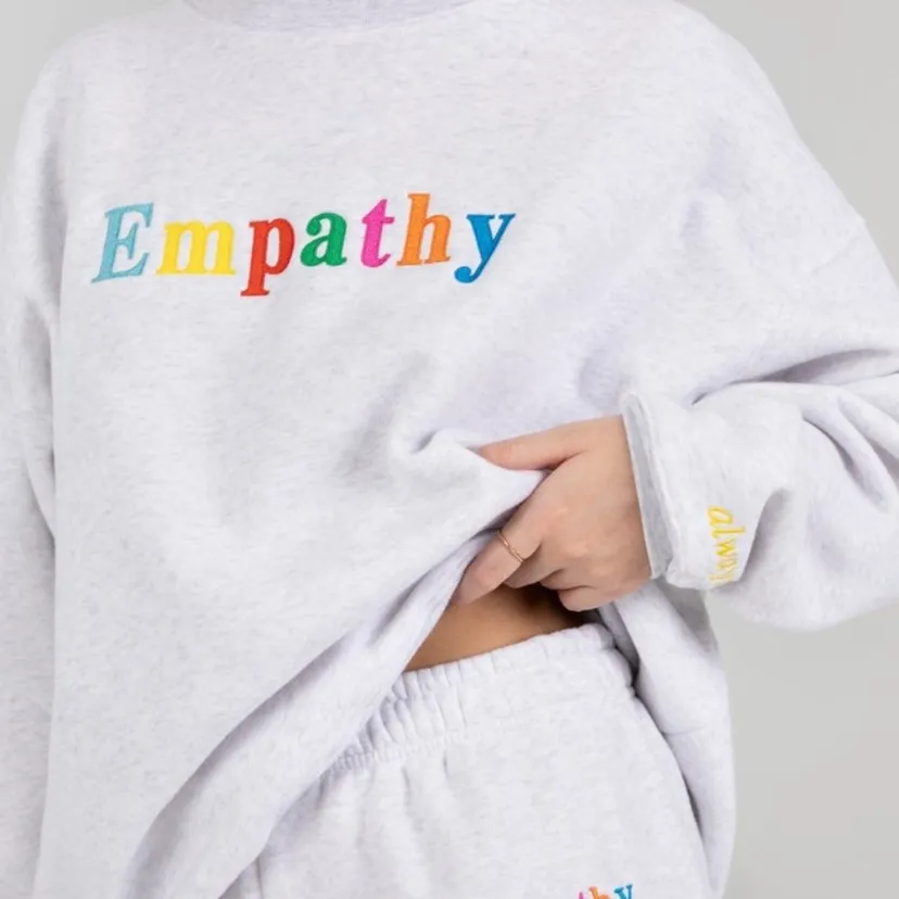 The Mayfair Group Empathy Always Grey Crewneck Sweatshirt One Size Size undefined - Image 2