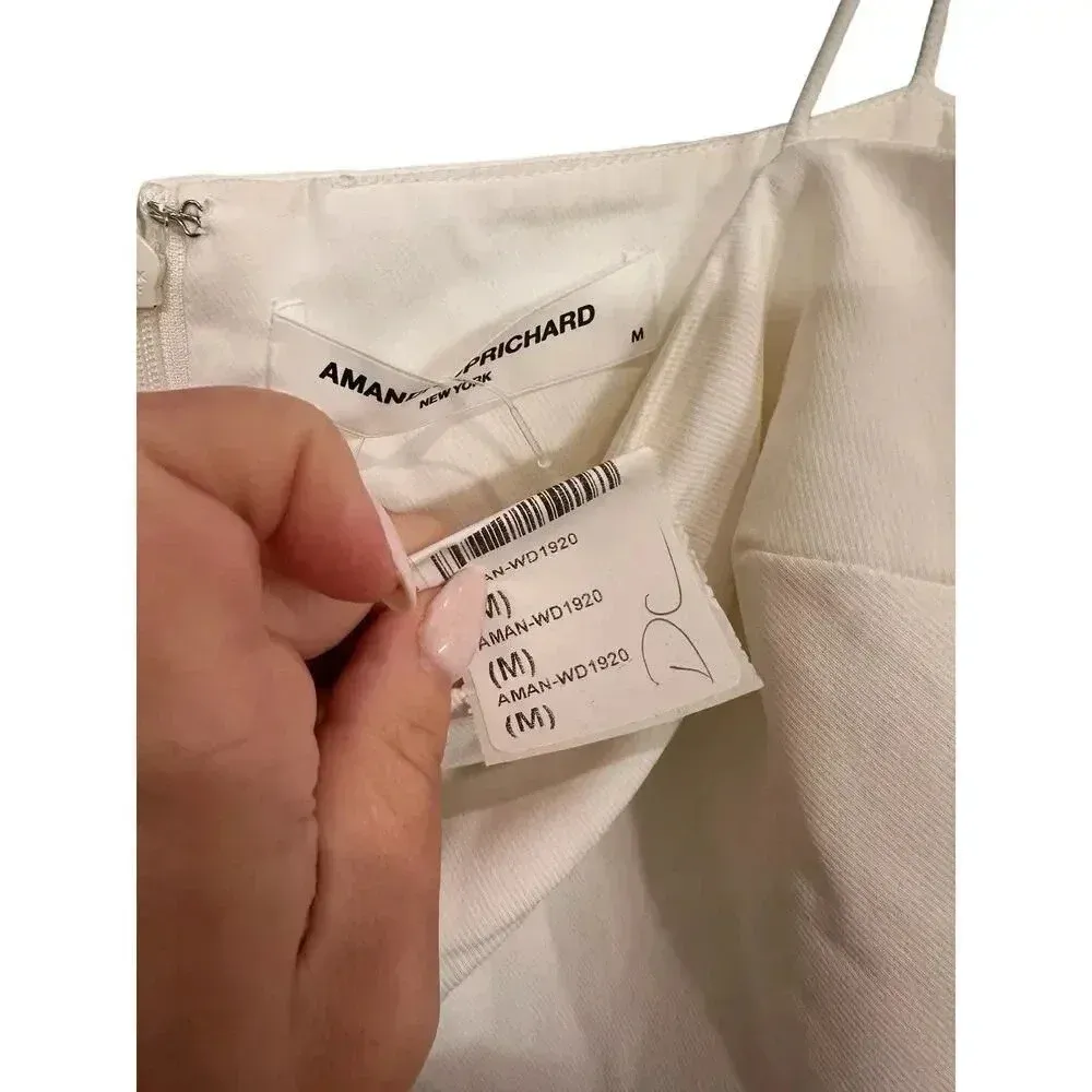 NEW - NWT Amanda Uprichard x Revolve Avani Gown Black & Ivory Sz M - Image 7