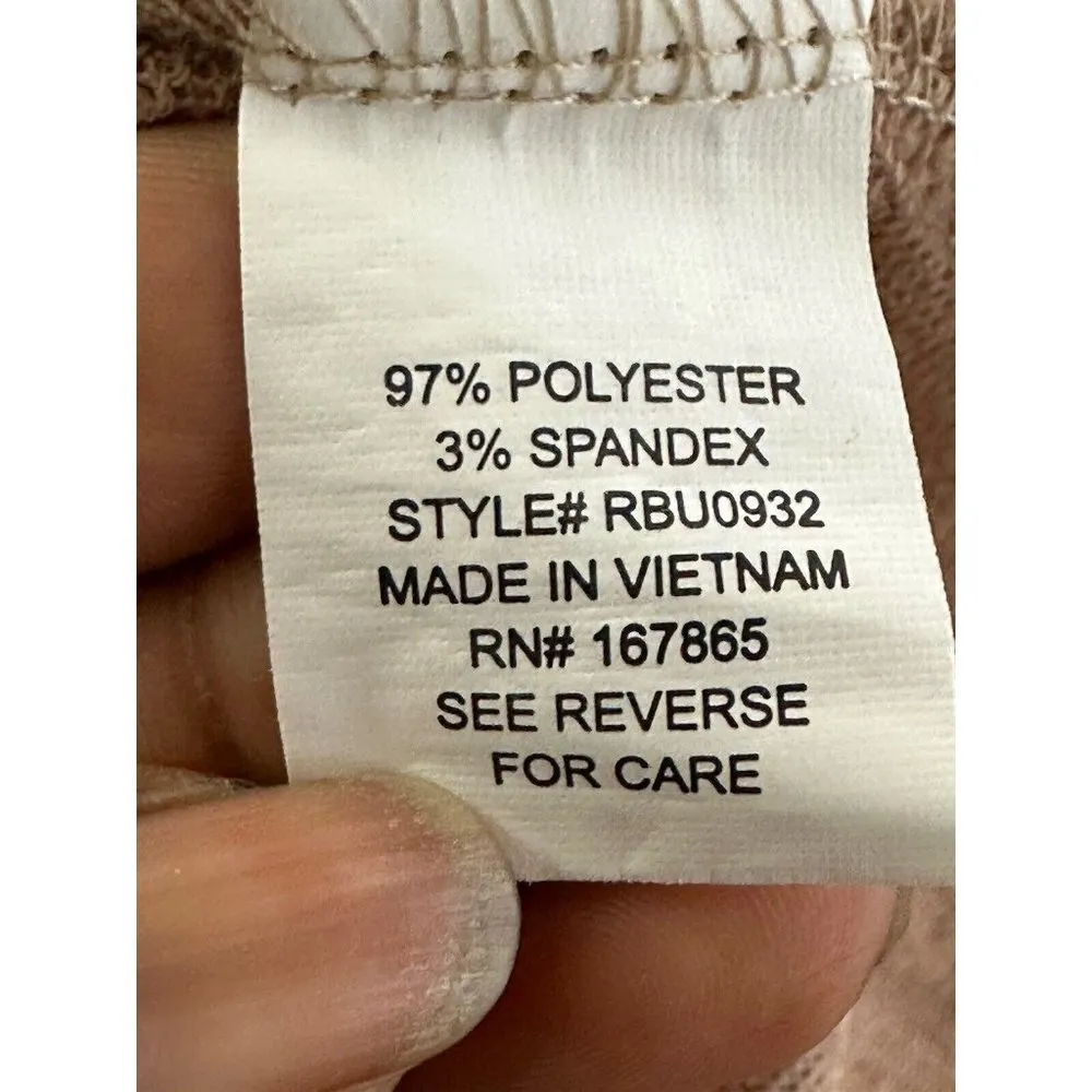 NY Collection Tan Slouchy Waffle Knit  Sweater  Neutral Relaxed Fit Cozy Office - Image 9