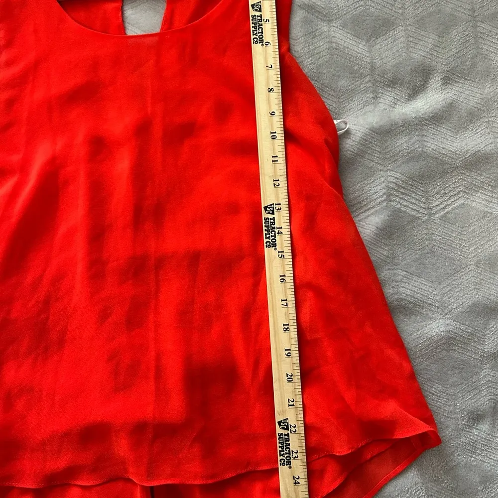 Mine Red Boxy Sleeveless Tank Top Size M - Image 6