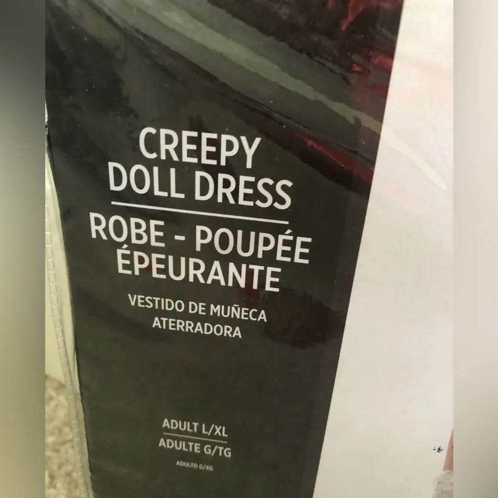 New Gothic creepy doll babydoll Lace Dress Halloween costume dress only sz L/XL - Image 9