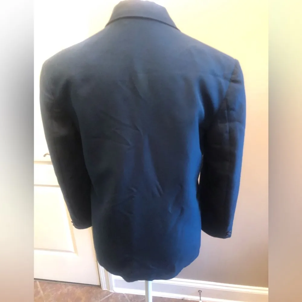 Vintage 1971 Women’s Double Breasted Blazer Bengal Blue Size 14R Jacket - Image 3