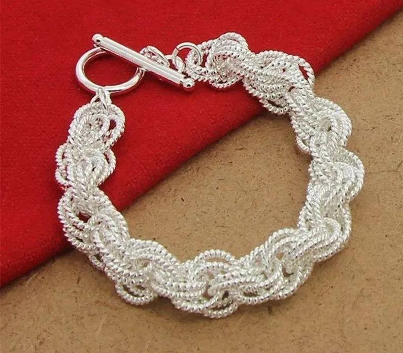925  Plated Link Chain Bracelet - Image 3
