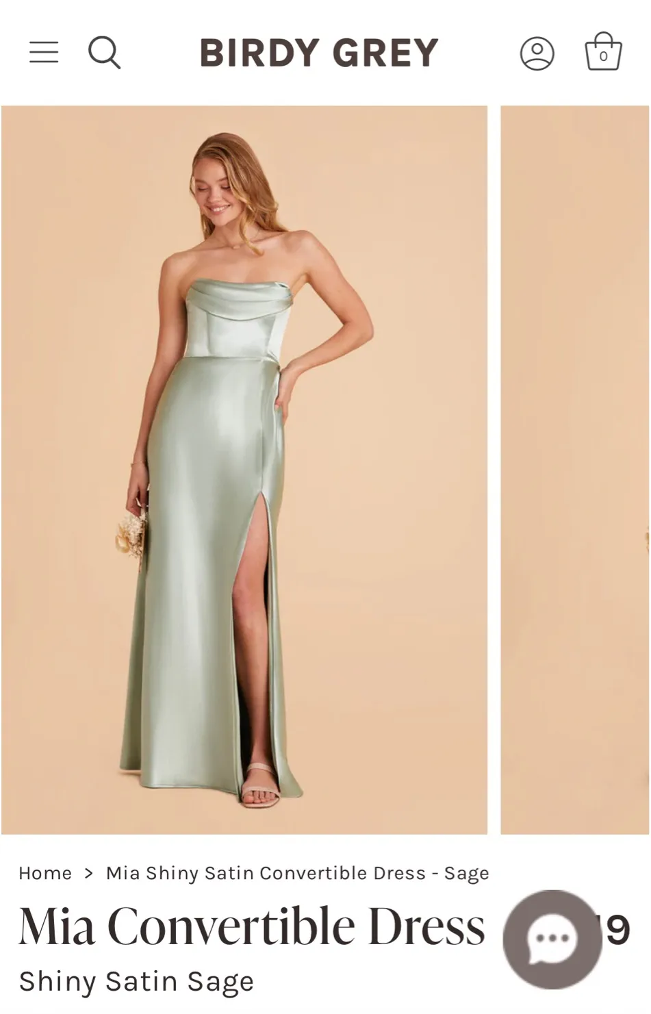 Mia Dress Shiny Satin Sage - Image 3