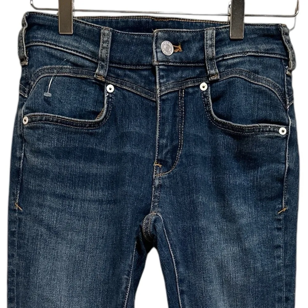 ANTHROPOLOGIE Pilcro Letterpress Chic Denim Blue Stretch Women's Jeans 25 - Image 10