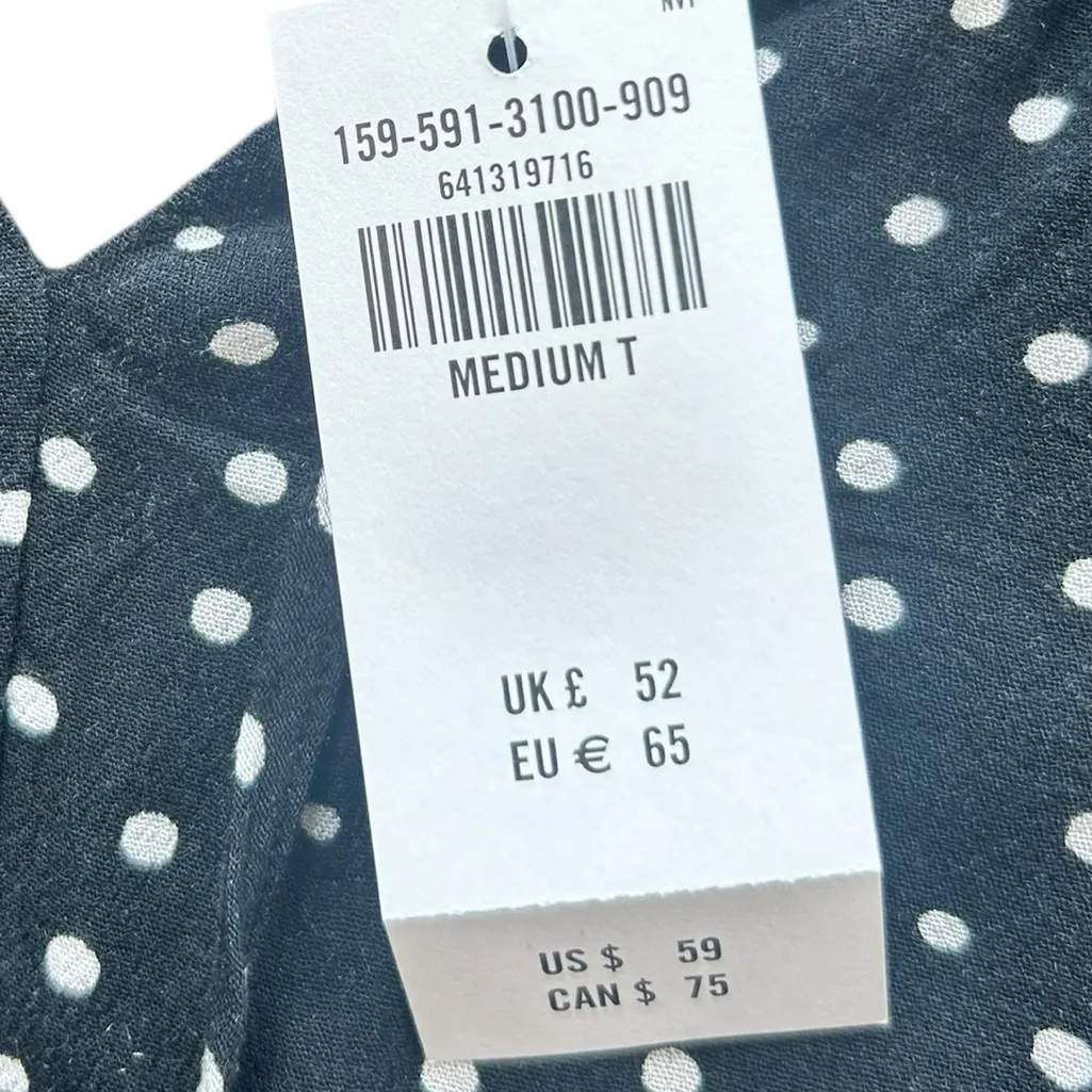 Abercrombie & Fitch Black and White Mini Dress Size Medium Tall NWT - Image 2