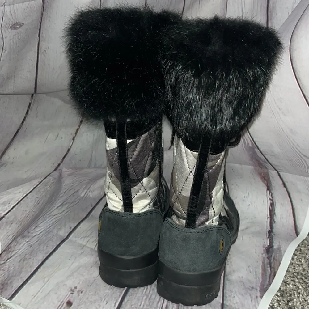 Coach Sasha Winter Boots - Black White - 5.5 - Image 4