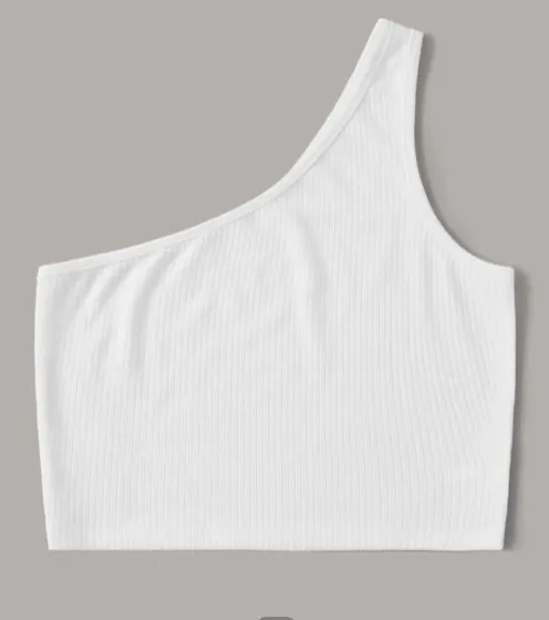 SheIn One-shoulder Crop Top - Image 3