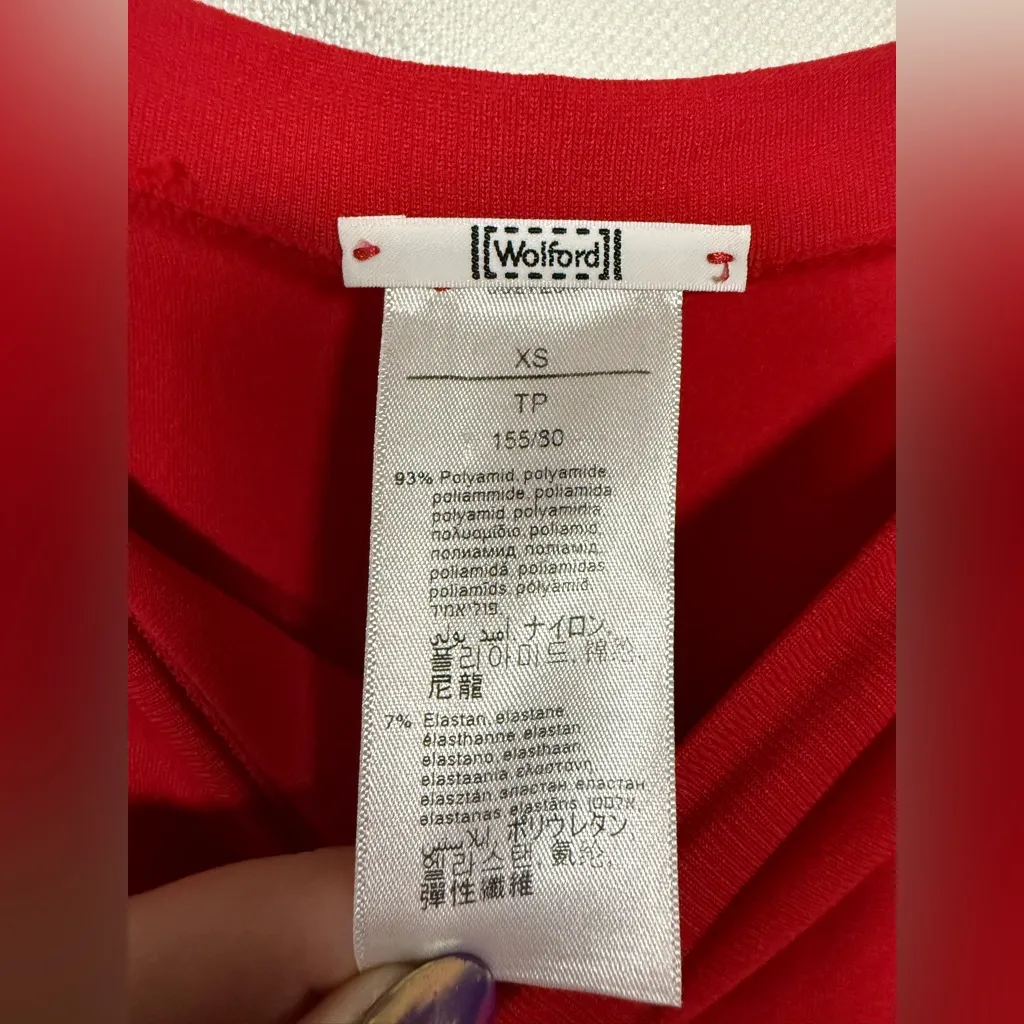 Wolford Fatal Dress in Cranberry Red Strapless Maxi Size XS - Image 8