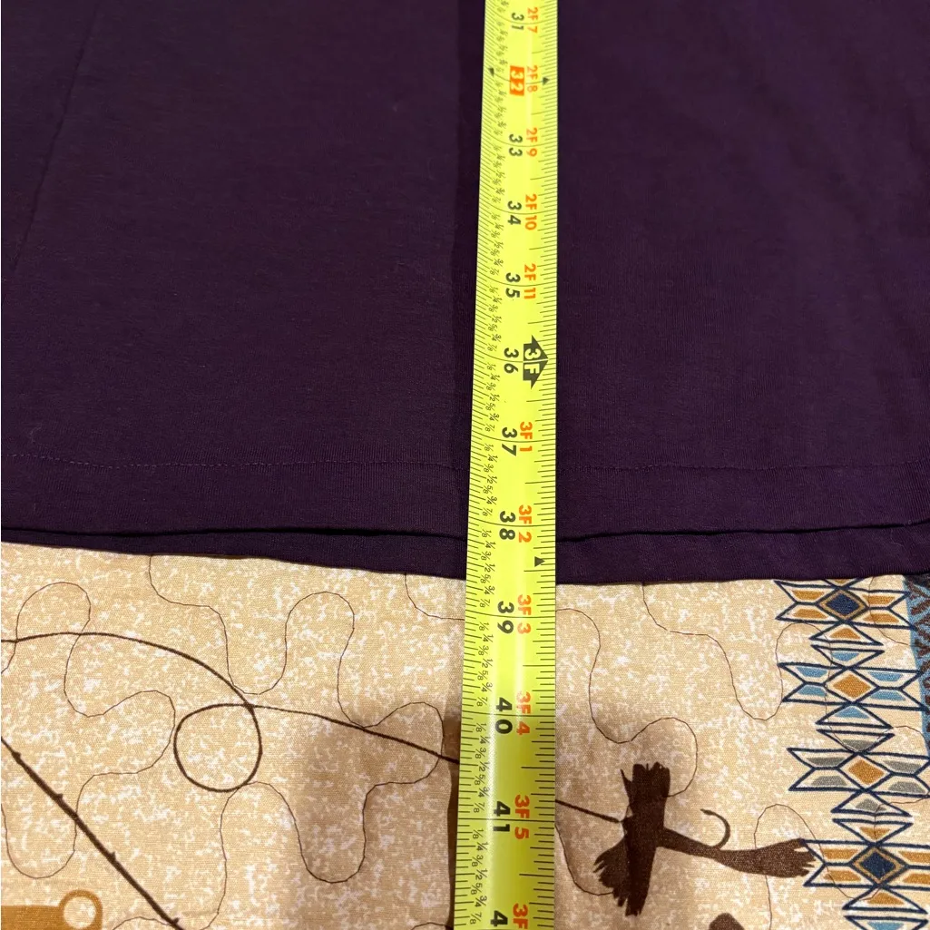 Eddie Bauer purple/eggplant 3/4 sleeve twist front dress  women’s S - Image 10