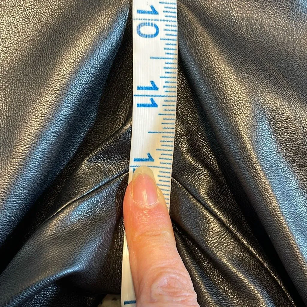 Zara Womens High Rise Faux Leather Pants Black‎ Size Medium NWOT - Image 9