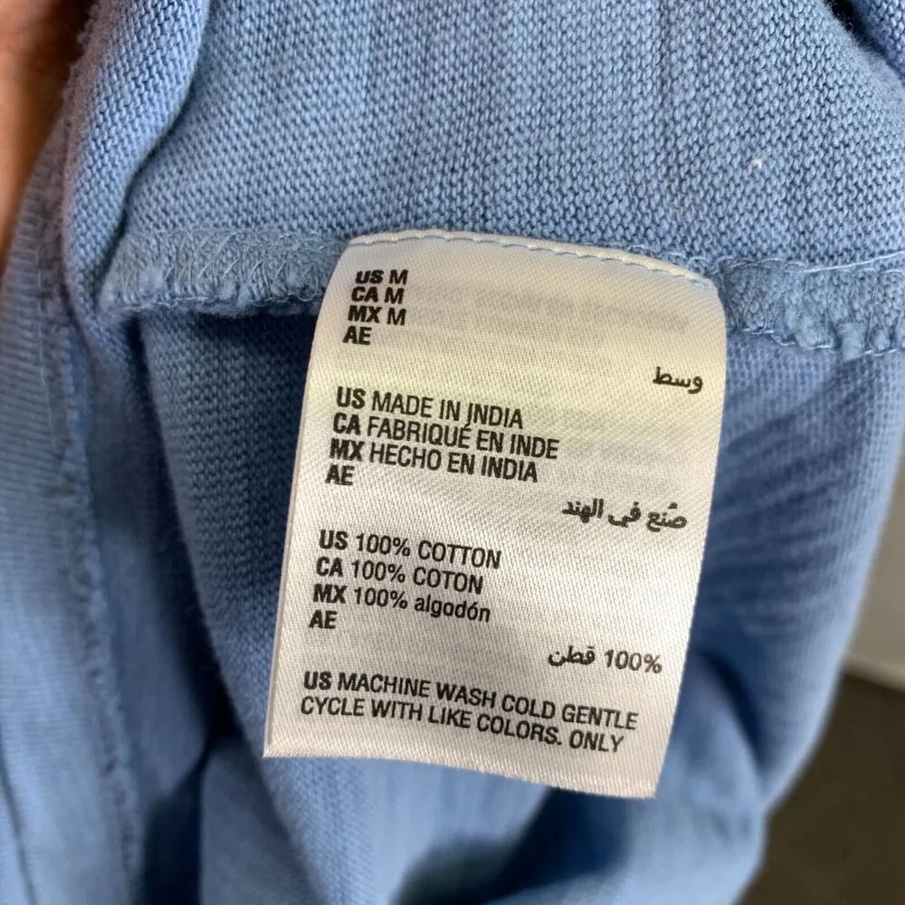 Charter Club Womens Sweater Crochet Detailed Pullover Light Blue Lightweight - Image 12