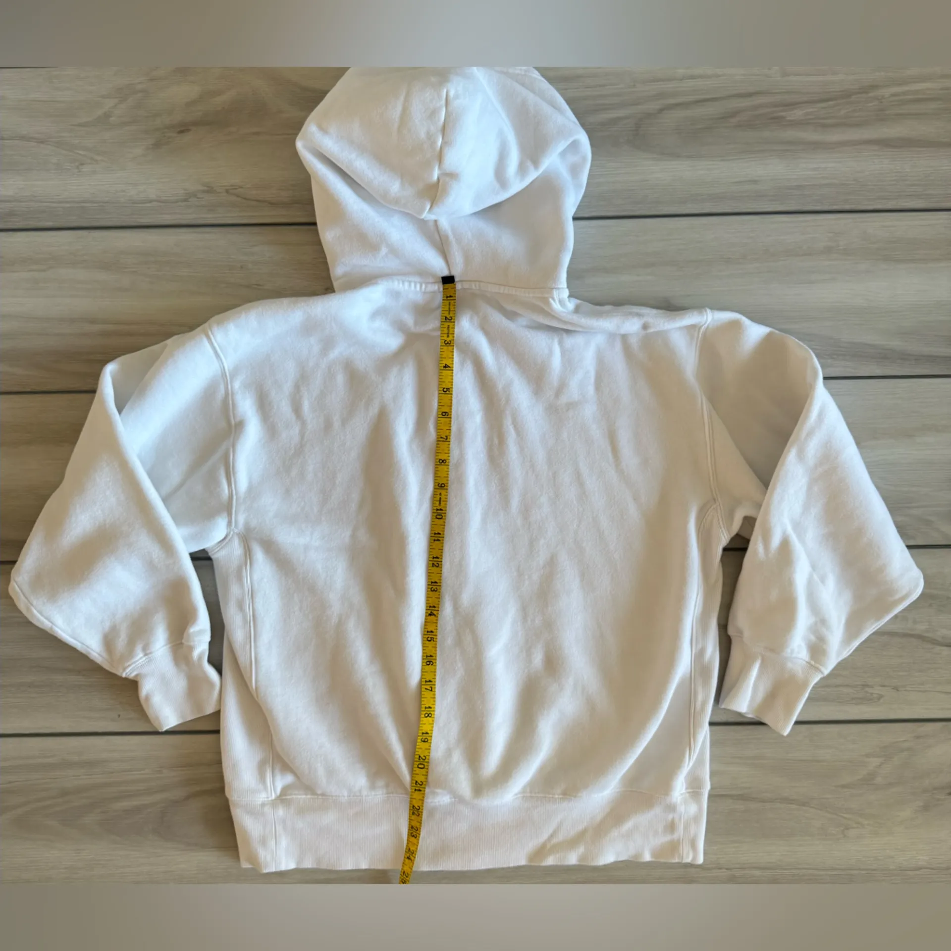 TNA Sweatfleece Boyfriend Fit Hoodie White Small NWOT - Image 4