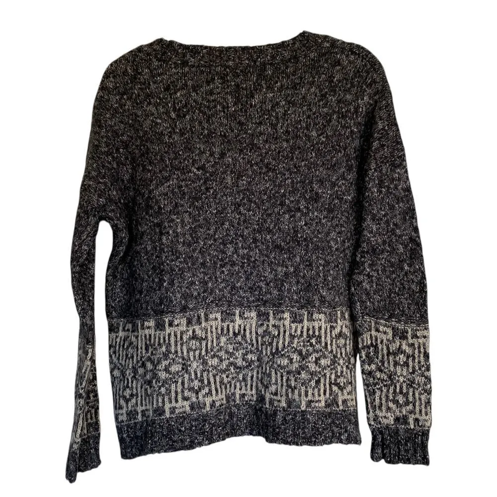 URBAN OUTFITTERS Ecote Knit Sweater Gray White Winter Comfy Size Large - Image 2