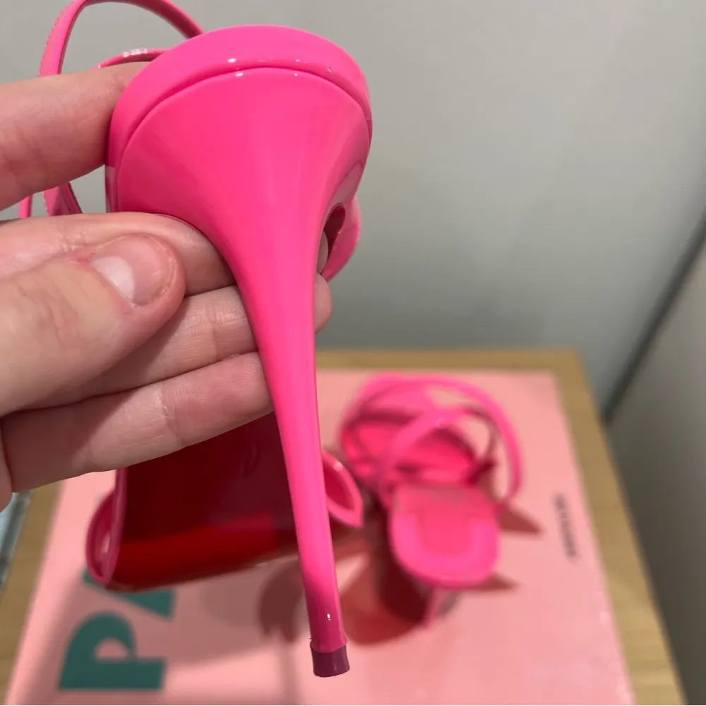 Christian Louboutin Loubigirl 100 Leather Stiletto Sandals Barbie Pink - Image 10