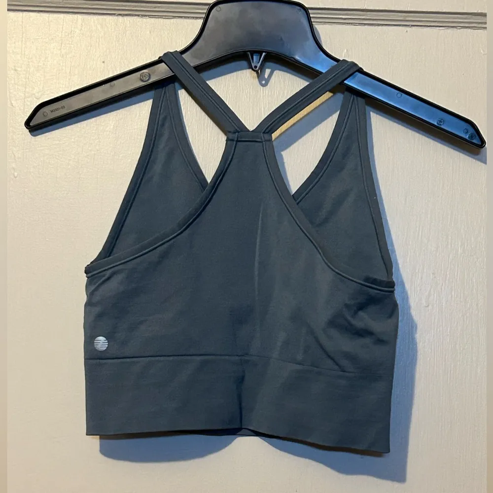 Cropped Tank Top | Size: M | Blue - Image 2