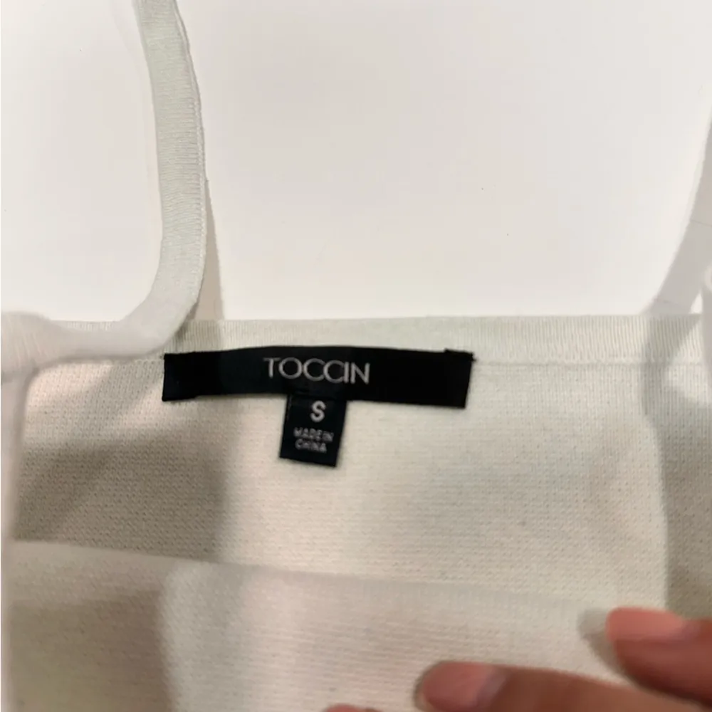 Toccin Cutout Tank Dress Size Small White - Image 6