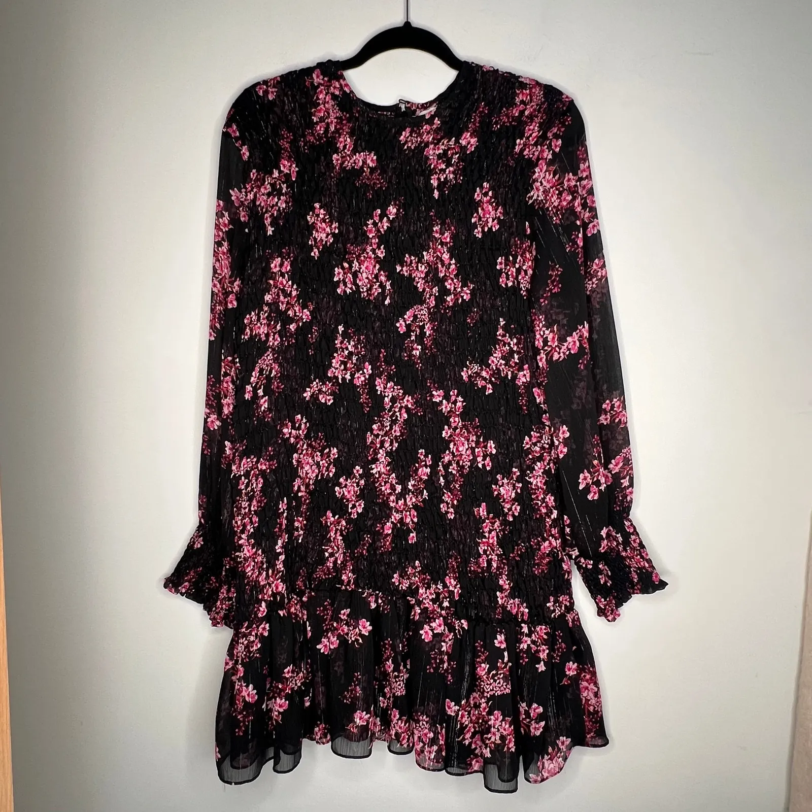Misa Floral Smocked Mini Dress Size XL - Image 3