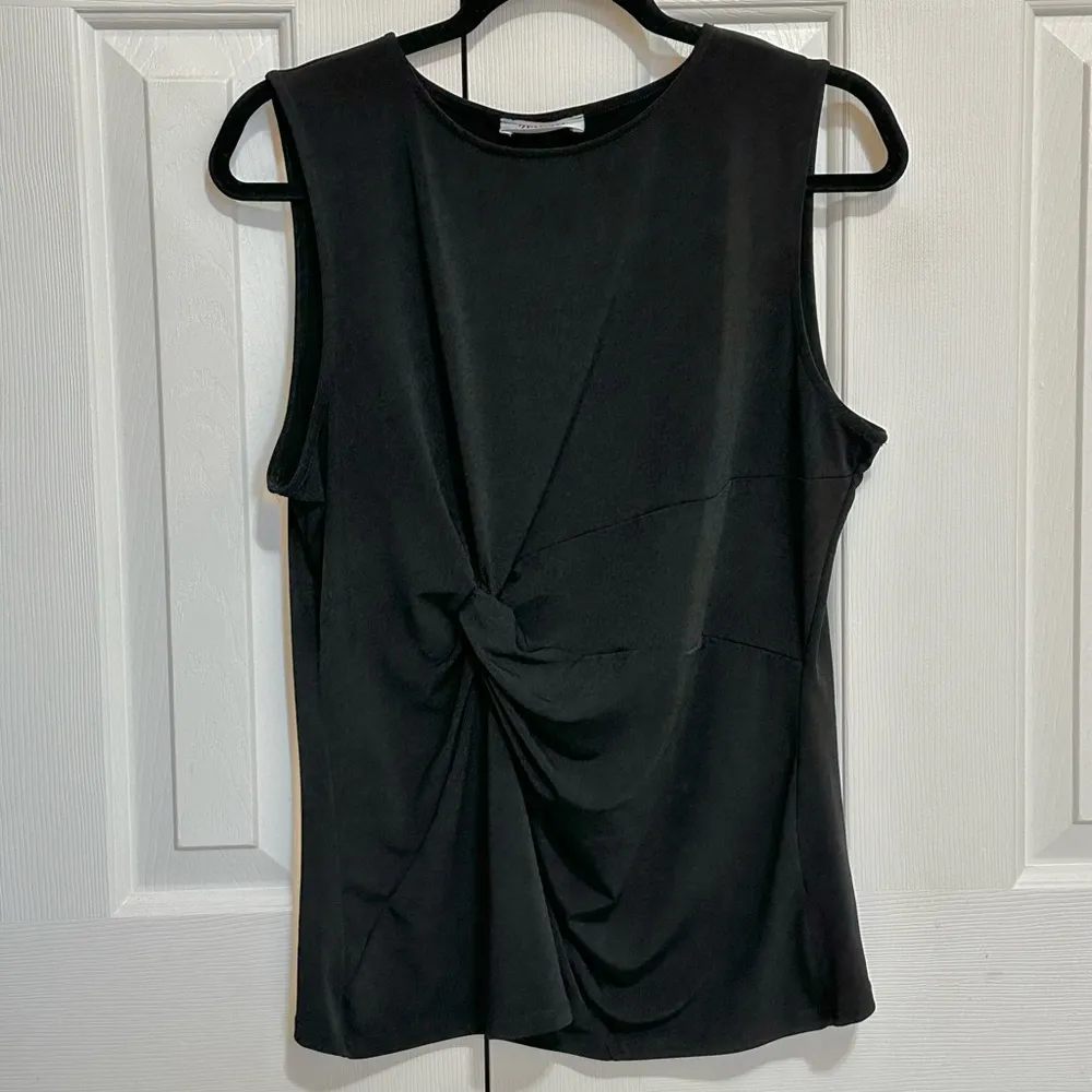 Zenana Lovely Time Twist Tank Top Black Women’s Large - Image 4