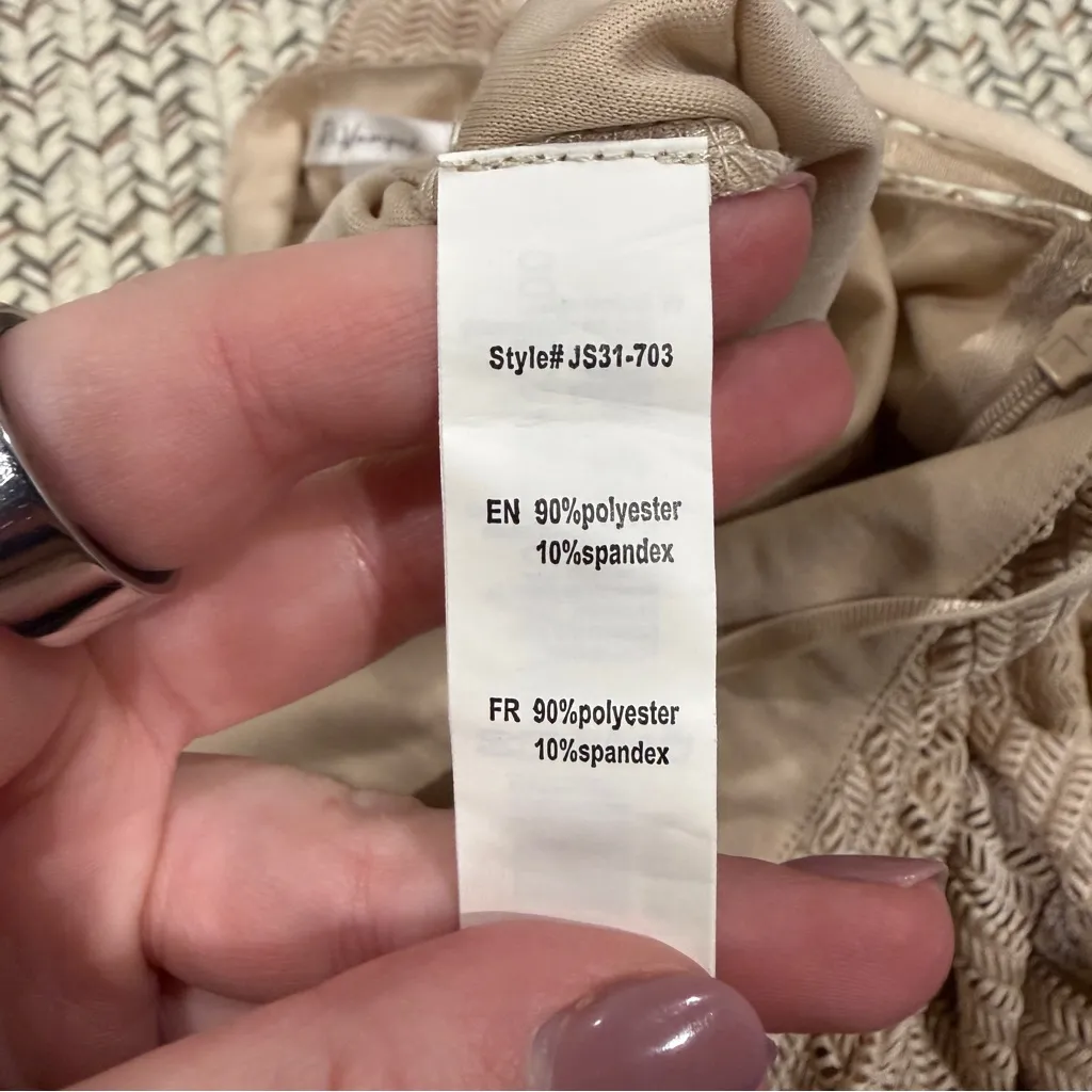 ReVamped Champaign Textured Jumpsuit - Image 9