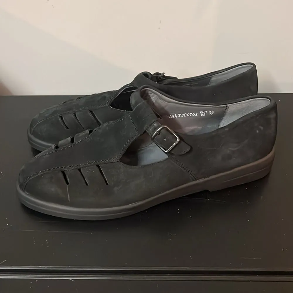 MEPHISTO Cool Air Black Suede Mary Jane Shoes Size 11 B57 - Image 2