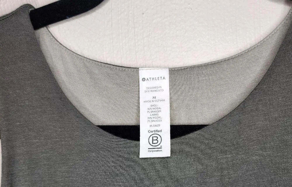 Athleta grey sleeveles dress size M - Image 2