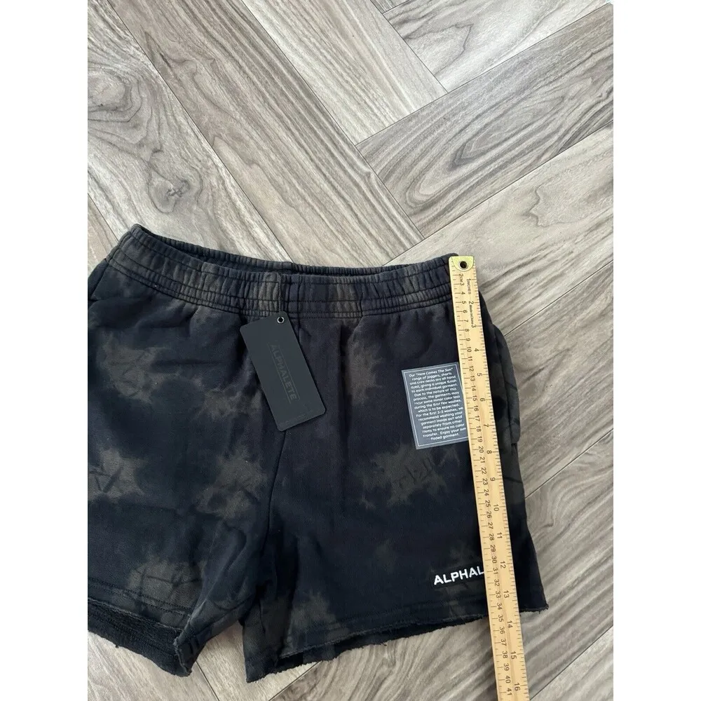 Alphalete Womens Washed Row-Cut Short - Faded Black , Size Medium - Image 6