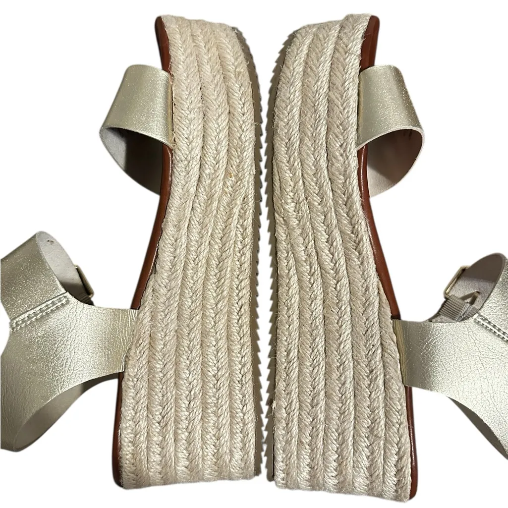 Mossimo Gold Wedge Sandals (9) - Image 6