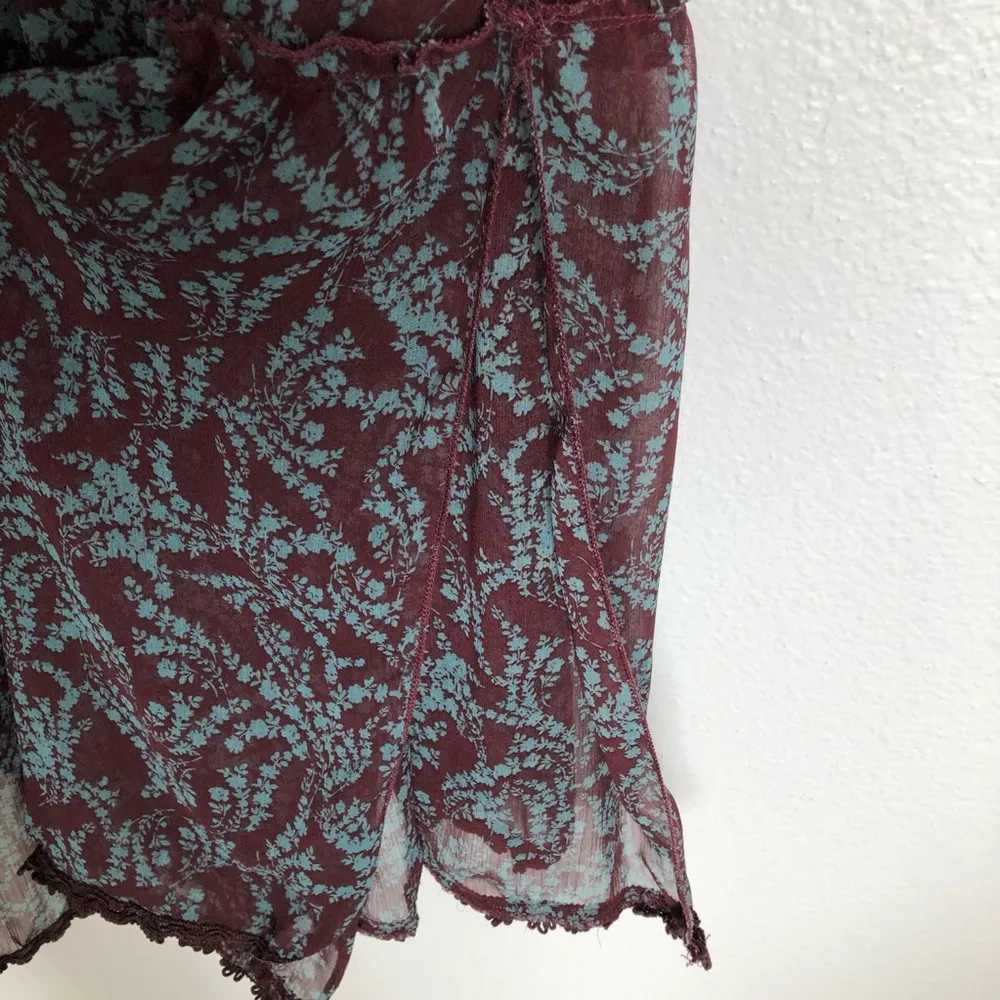 Olivaceous Printed Peasant Dress - Image 10