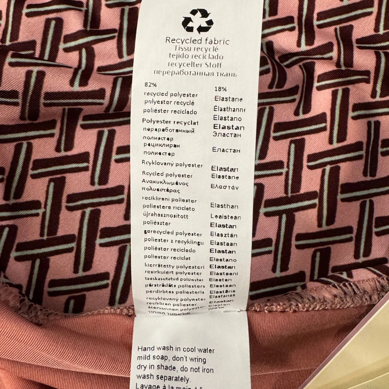 Gottex SZ 12 Luma Retro Bikini Swim Bottoms High-Waist Stretch Lined Geometric - Image 6