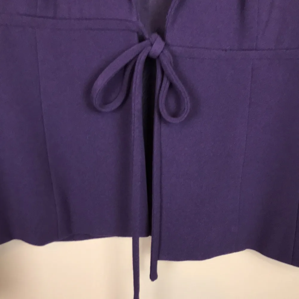 VTG Adrianna Papell Women’s Evening Formal Office Purple Blazer Maxi Skirt Set - Image 5