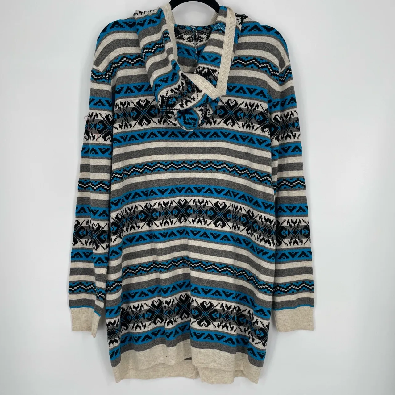 Tea n Rose‎ Womens Gorpcore Aztec Long Sleeve Button Down Classic Cardigan Large - Image 5