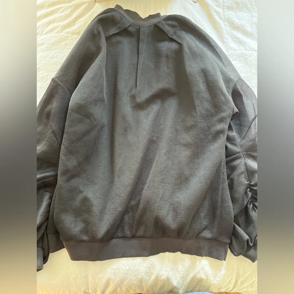 ALO Yoga Black Bomber Jacket with Relaxed Fit - Image 11