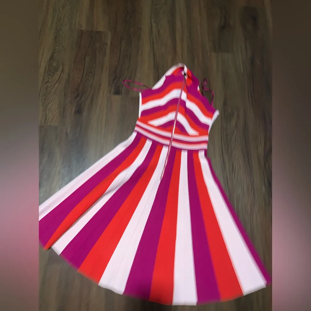 Ted Baker Hadliy Stripe Knit Dress  skater knit fall party cocktail stripe $255 - Image 9