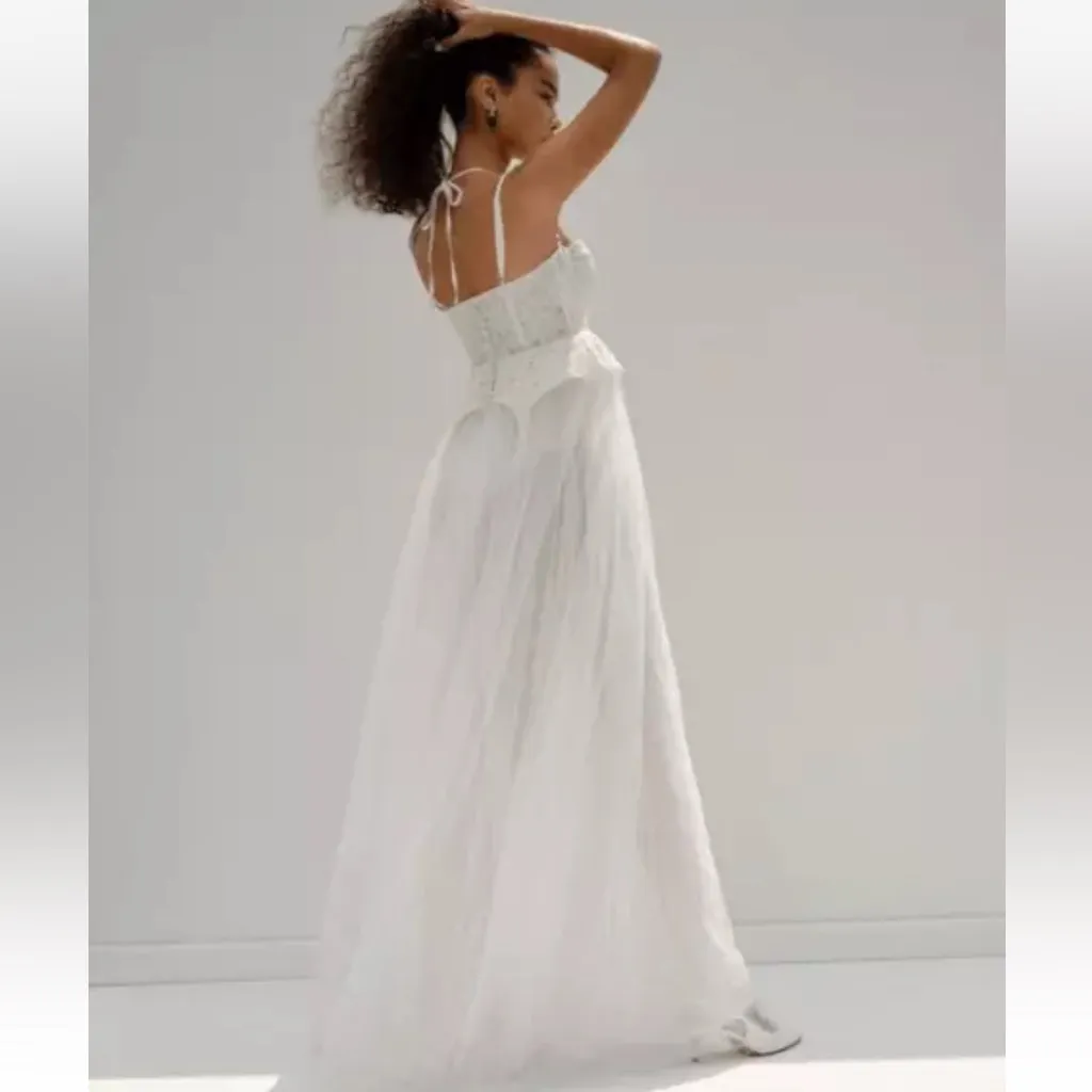 For Love & Lemons Lily Dress Tulle Bridal Free People Collab RARE NWT Bodice - Image 5