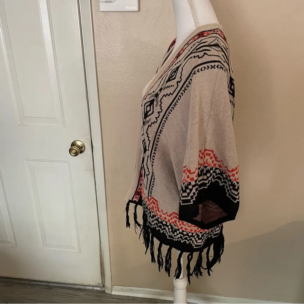 Jealous Tomato Women’s Open Front Knit Poncho - Image 4