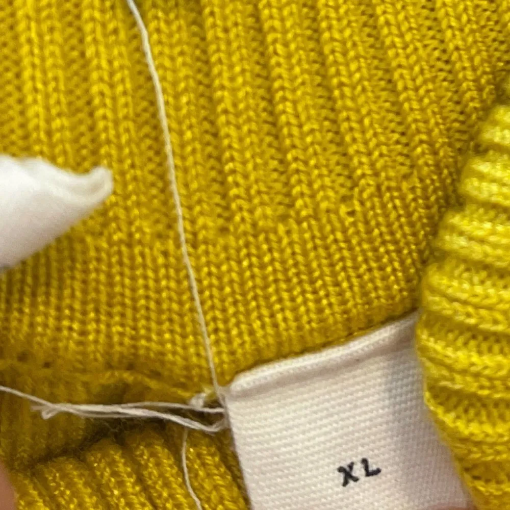 Anthropologie MOTH ribbed turtle neck sweater in harvest gold Size XL - Image 3