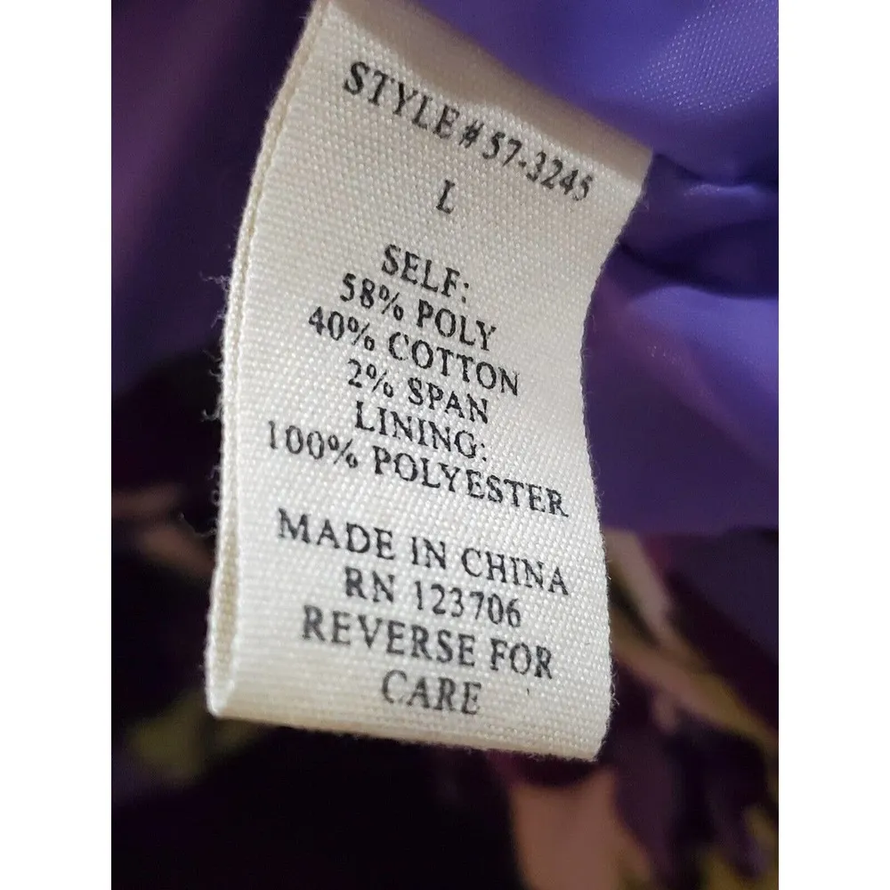 Lavender & Honey Women's Multicolor Polyester Long Sleeve Casual Jacket Size L Size L - Image 9