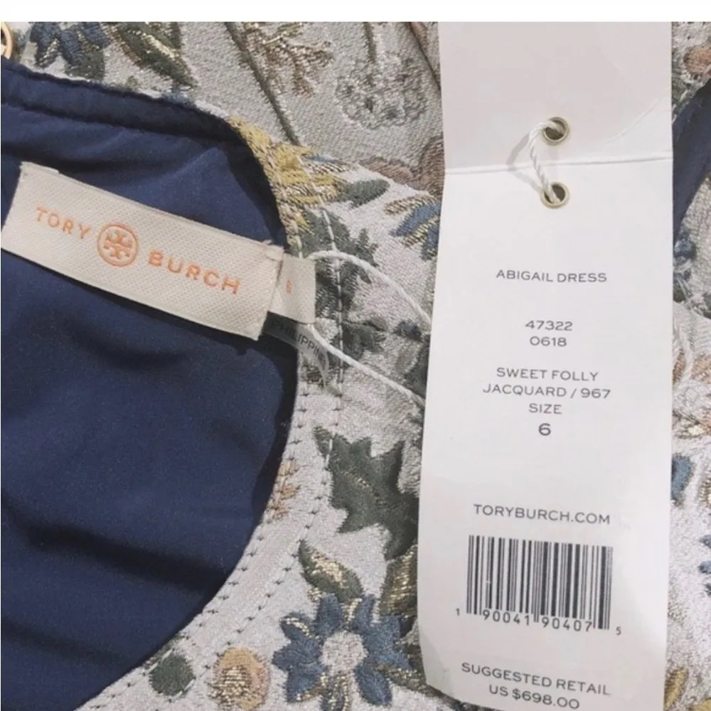 Jacquard Dress Floral Mini Size 6, New with Tag $698.00 - Image 14