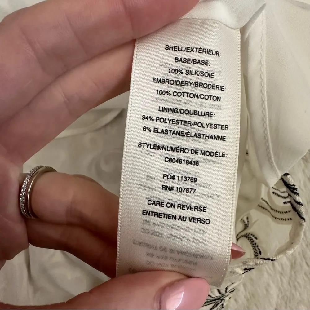 Alice + Olivia Janelle Embroidered Silk Dress | NWT - Image 6