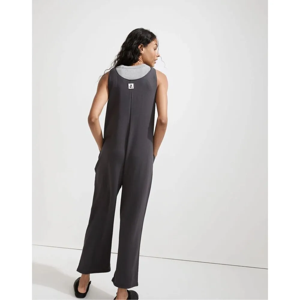 Madewell XS Black Superbrushed Pull-On Jumpsuit - Image 3