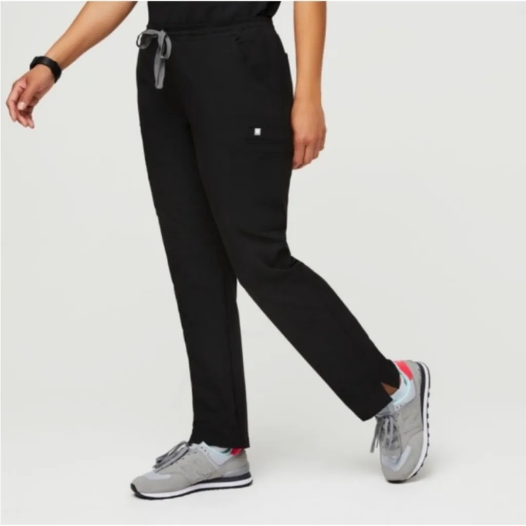 Figs Black Yola Cargo Pocket Scrub Pants Small - Image 3