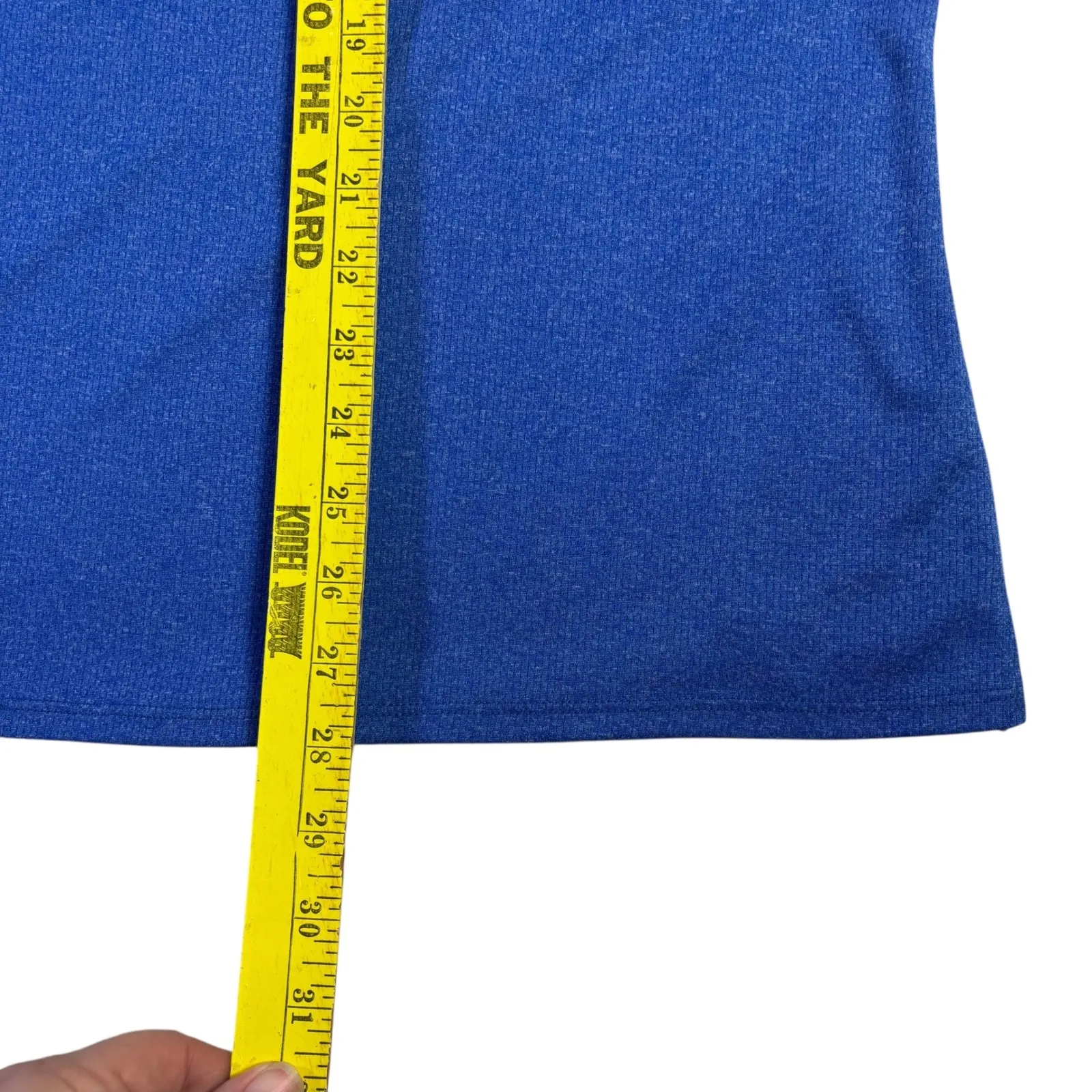 Port Authority Ladies Royal Blue Heathered Polo Shirt Short Sleeve V-Neck Sz 4XL - Image 8