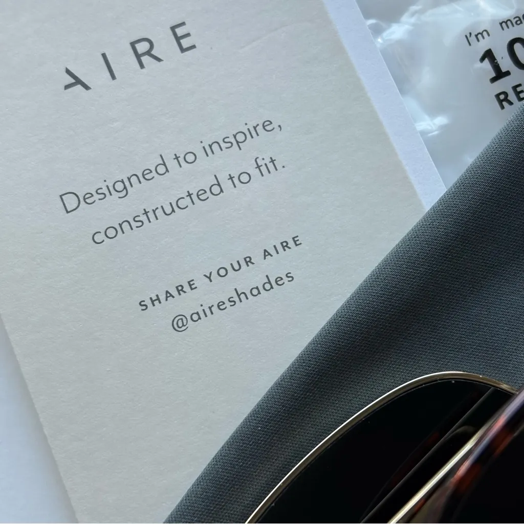 AIRE Spiral Sunglasses NWT Gold - Image 8