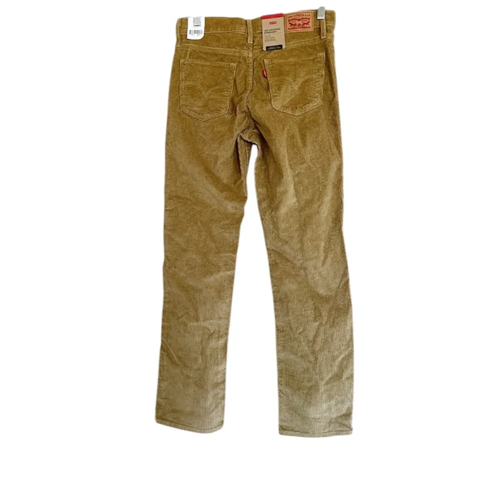 NWT Levi's Women's 314 Shaping Straight Brown Corduroy Jeans 28X30 - Image 4
