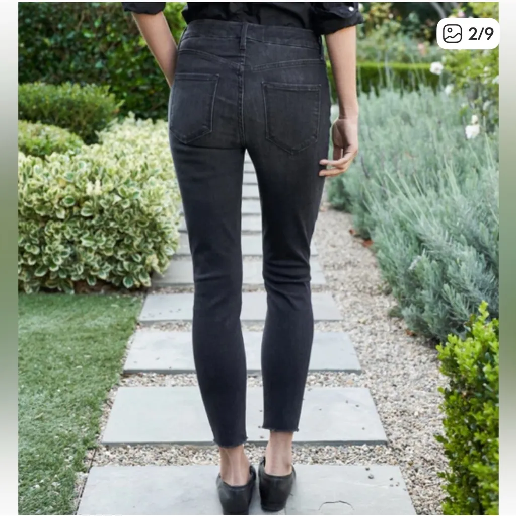 NWOT Frank & Eileen Dark Gray Sligo Skinny Jeans Raw Hem high waisted  size 26 - Image 2